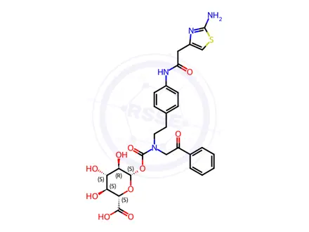 Chemical structure of 2-Oxo-mirabegron N-Carbamoylglucuronide