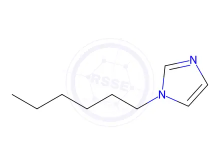 Chemical structure of 1-hexylimidazole