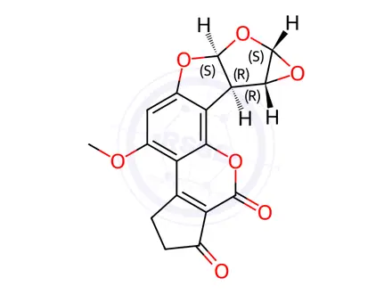 Chemical structure of Aflatoxin Impurity 13