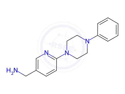 Chemical structure of [6-(4-phenylpiperazin-1-yl)pyridin-3-yl]methanamine
