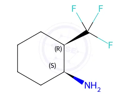 Chemical structure of (1S,2R)-2-Trifluoromethyl-cyclohexylamine