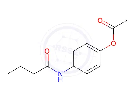 Chemical structure of 4-Butyramidophenyl acetate