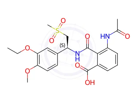 Chemical structure of Apremilast Impurity TNB