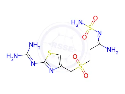 Chemical structure of Famotidine Impurity 25 (Famotidine Sulfone)