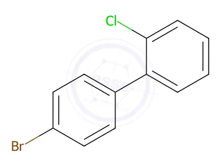 Chemical structure of 4'-Bromo-2-chloro-1,1'-biphenyl