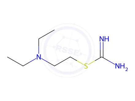 Chemical structure of 2-[2-(diethylammonio)ethyl]isothiouronium dichloride