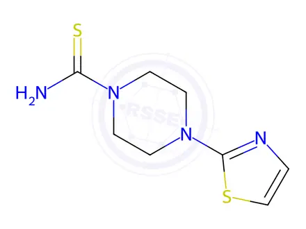 Chemical structure of 4-(Thiazol-2-yl)piperazine-1-carbothioamide