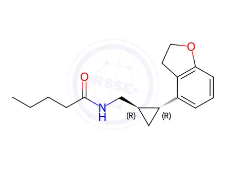 Chemical structure of N-(((1R,2R)-2-(2,3-Dihydrobenzofuran-4-yl)Cyclopropyl)methyl)Pentanamide