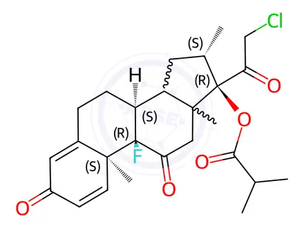 Chemical structure of Clobetasone butyrate EP Impurity I