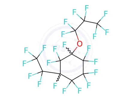 Chemical structure of PERFLUORO(1-ETHYL-3-PROPOXYCYCLOHEXANE)