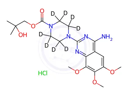 Chemical structure of Trimazosin-d8 Hydrochloride