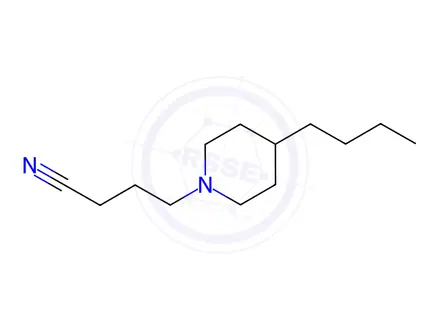 Chemical structure of 4-(4-n-Butylpiperidin-1-yl)butanenitrile