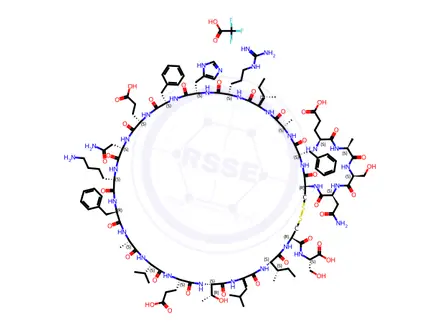 Chemical structure of Amyloid Bri Protein (1-23) trifluoroacetate salt