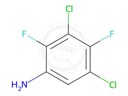 Chemical structure of 3,5-Dichloro-2,4-difluorobenzenamine