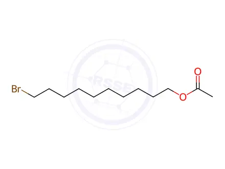 Chemical structure of 10-Bromodecyl acetate