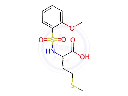 Chemical structure of ((2-Methoxyphenyl)sulfonyl)methionine