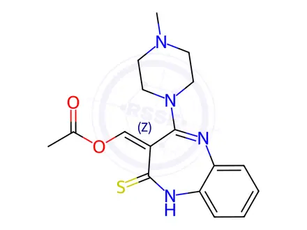 Chemical structure of Olanzapine impurity Q