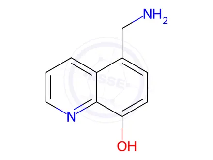 Chemical structure of 5-(Aminomethyl)quinolin-8-ol Dihydrochloride