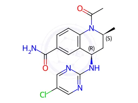 Chemical structure of I-BET567