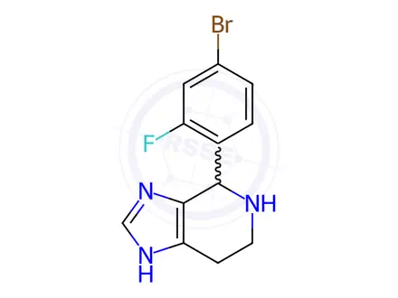 Chemical structure of 4-(4-Bromo-2-fluorophenyl)-3h,4h,5h,6h,7h-imidazo[4,5-c]pyridine