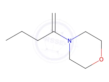 Chemical structure of Morpholine, 4-(1-methylenebutyl)-