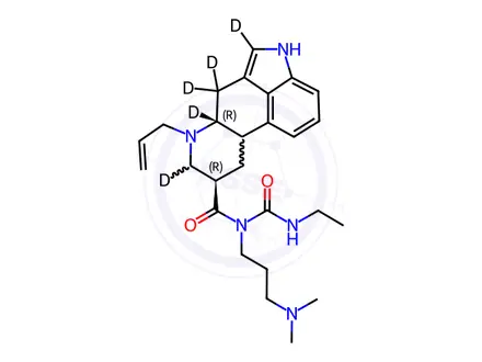 Chemical structure of Cabergoline D5