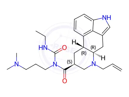 Chemical structure of Cabergoline Impurity 8 ((8S)-Cabergoline)