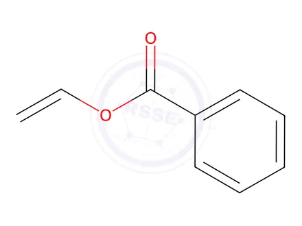 Chemical structure of Ethyl benzoate vinyl ester (containing stabilizer MEHQ)