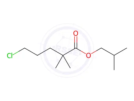 Chemical structure of Isobutyl 5-chloro-2,2-dimethylvalerate