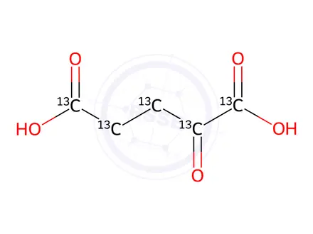 Chemical structure of Ketoglutaric Acid Impurity 3 Monomer-13C5