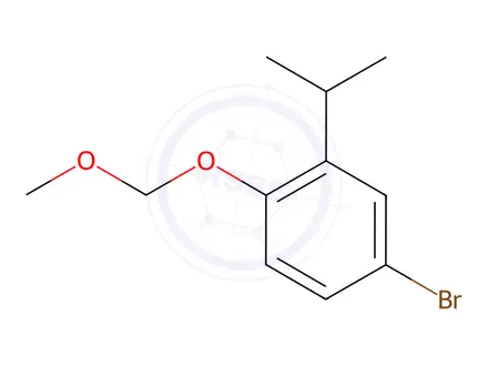 Chemical structure of 4-Bromo-2-isopropyl phenyl methoxymethyl ether