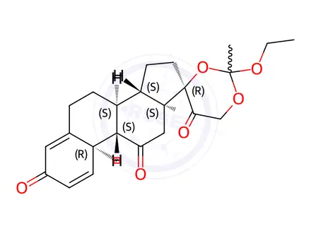 Chemical structure of Prednisolone Impurity 42