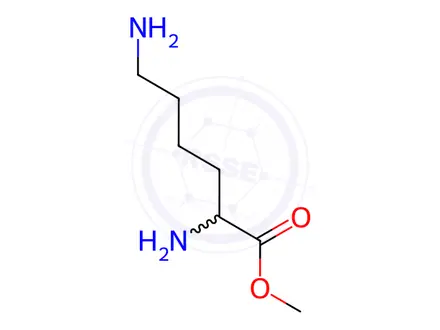 Chemical structure of Methyl 2,6-Diaminohexanoate Dihydrochloride