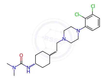 Chemical structure of Cariprazine Hydrochloride