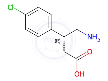 Chemical structure of (R)-Baclofen (hydrochloride)
