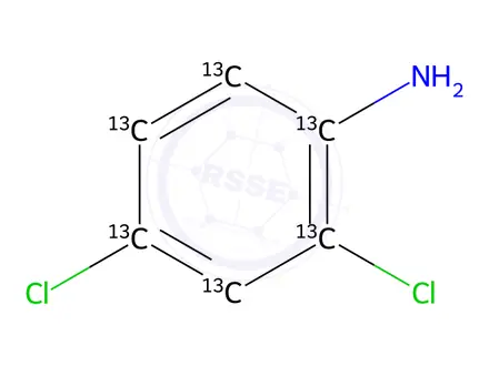 Chemical structure of Clonidine Hydrochloride Impurity 10-13C6