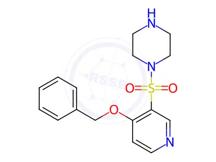 Chemical structure of 1-((4-(Benzyloxy)pyridin-3-yl)sulfonyl)piperazine
