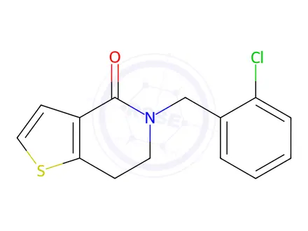 Chemical structure of Ticlopidine Impurity 12(Ticlopidine EP Impurity L)