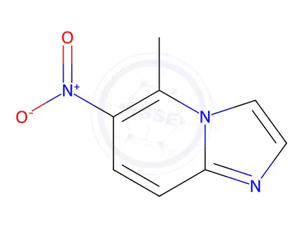 Chemical structure of IMidazo[1,2-a]pyridine, 5-Methyl-6-nitro-