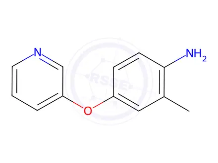 Chemical structure of 2-Methyl-4-(3-pyridinyloxy)aniline Dihydrochloride