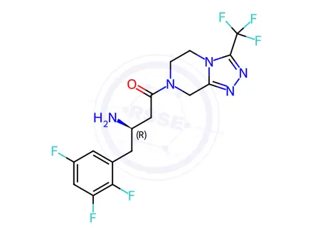 Chemical structure of Sitagliptin Phosphate Impurity 258