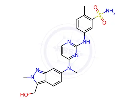 Chemical structure of Pazopanib metabolite M24 (GSK1268992)
