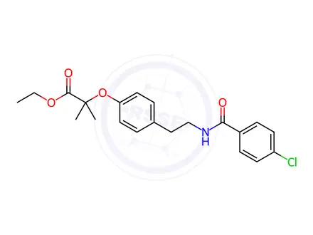 Chemical structure of Bezafibrate EP Impurity D
