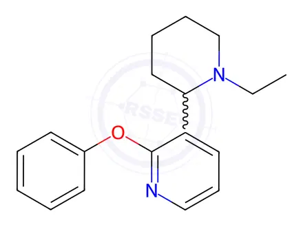 Chemical structure of 3-(1-Ethylpiperidin-2-yl)-2-phenoxypyridine