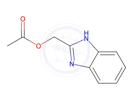 Chemical structure of 1H-Benzimidazole-2-methanol,acetate(ester)(9CI)