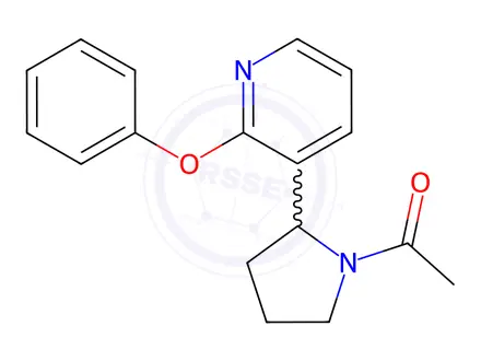 Chemical structure of 1-(2-(2-Phenoxypyridin-3-yl)pyrrolidin-1-yl)ethanone