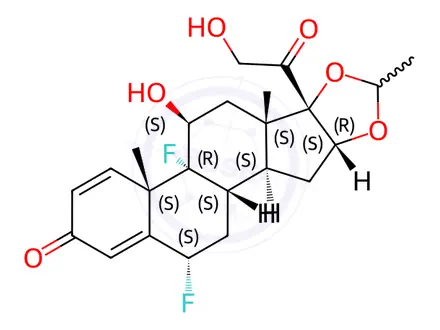 Chemical structure of Fluocinolone Acetonide Impurity 30