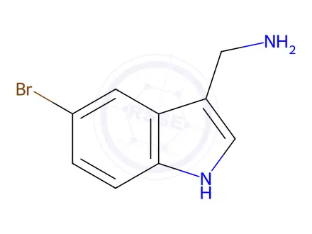 Chemical structure of (5-Bromo-1H-indol-3-yl)methanamine