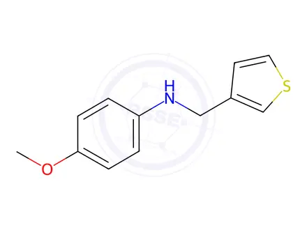 Chemical structure of (4-Methoxy-phenyl)-thiophen-3-ylmethyl-amine