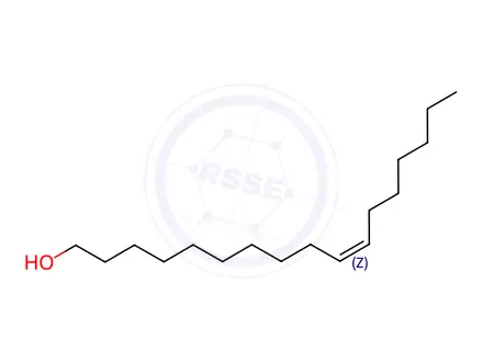 Chemical structure of 10(Z)-Heptadecenol